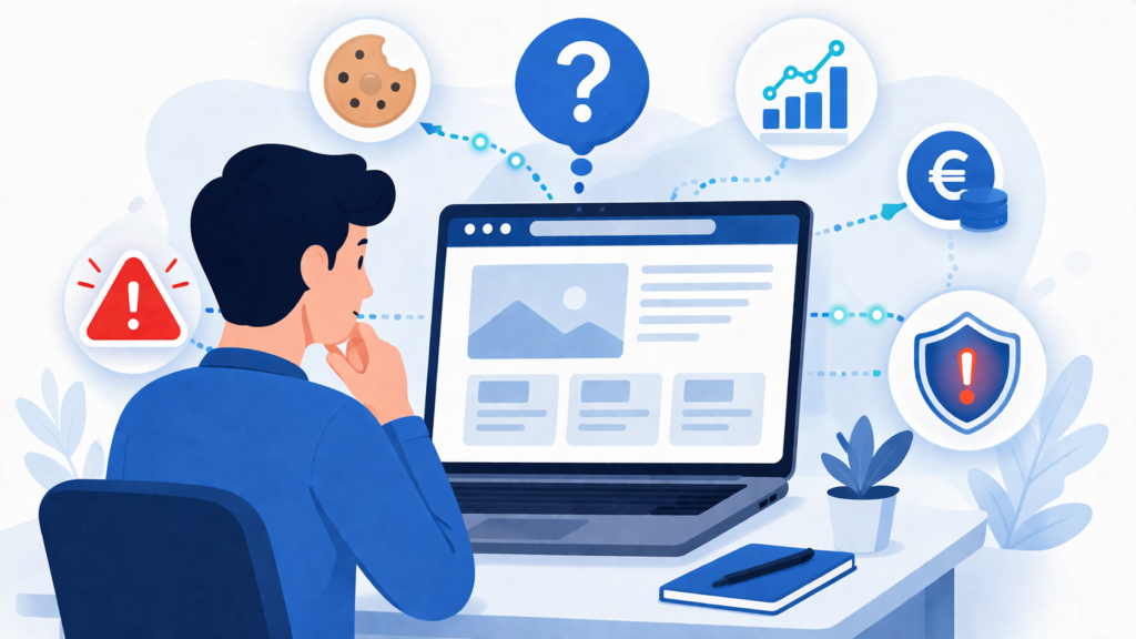 Website without a cookie banner creating GDPR fine and compliance risk