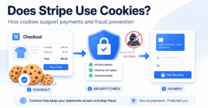 Stripe cookies supporting online payments, checkout security, and fraud prevention